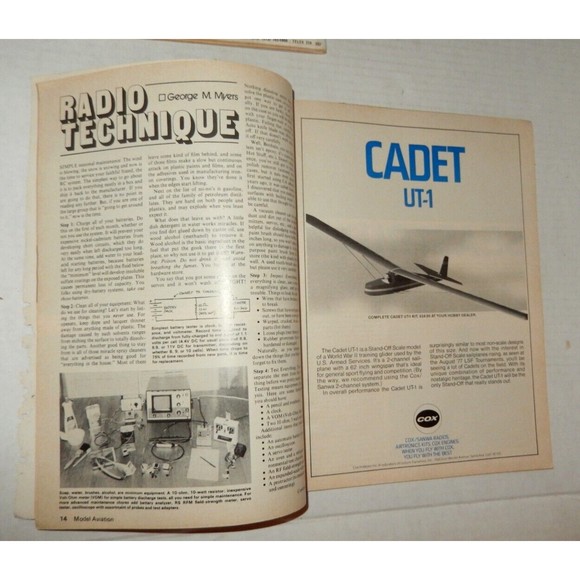 8 Vintage 1976-1986 Model Aviation Magazines Academy Of Model Aeronautics - Picture 9 of 10